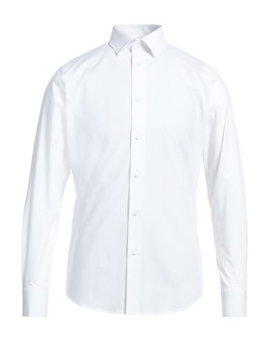 Cavalli Class Man Shirt White Size 17 ½ Cotton, Elastane
