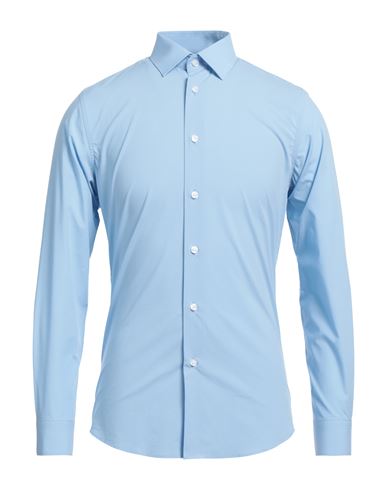 Cavalli Class Man Shirt Light Blue Size 17 ½ Cotton, Elastane