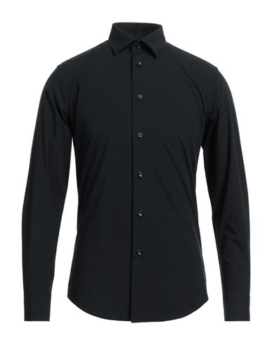 Cavalli Class Man Shirt Black Size 15 ¾ Cotton, Elastane