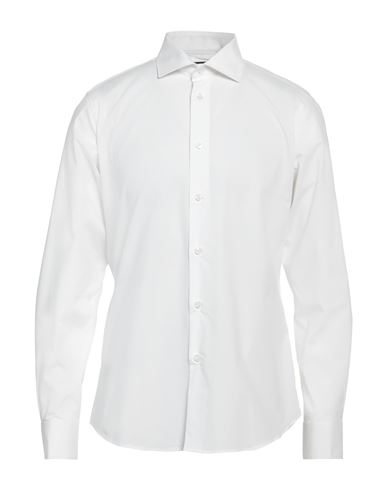 Cavalli Class Man Shirt White Size 15 ¾ Cotton, Elastane