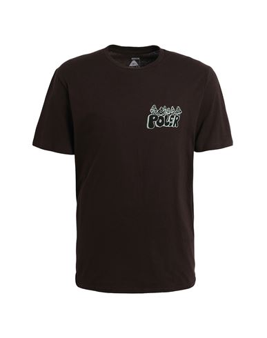 Poler Caveman T-shirt Man T-shirt Dark Brown Size S Cotton