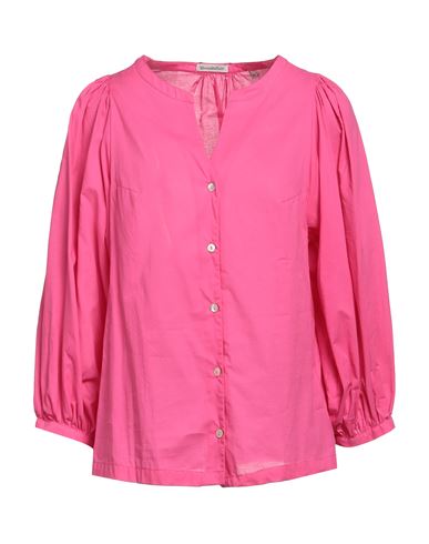 Camicettasnob Woman Shirt Fuchsia Size 4 Cotton In Pink