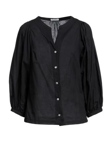 Camicettasnob Woman Shirt Black Size 4 Cotton