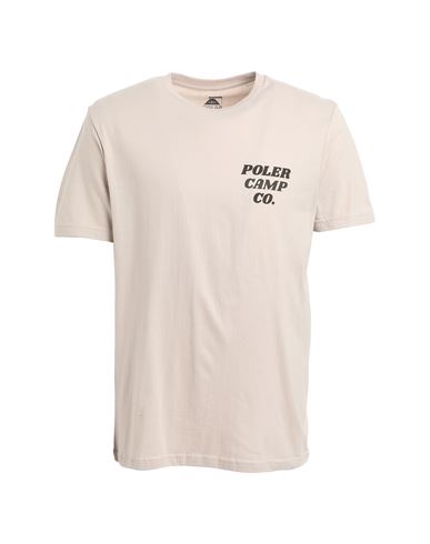 Poler Foliage T-shirt Man T-shirt Beige Size S Cotton