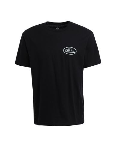 Poler Brand Brand T-shirt Man T-shirt Black Size S Cotton