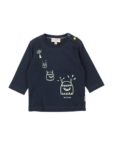 Paul Smith Babies'  Newborn Boy T-shirt Midnight Blue Size 3 Cotton