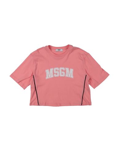 Msgm Babies'  Toddler Girl T-shirt Salmon Pink Size 6 Cotton