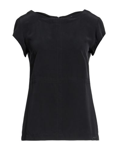 Barbour Woman Blouse Black Size 4 Silk