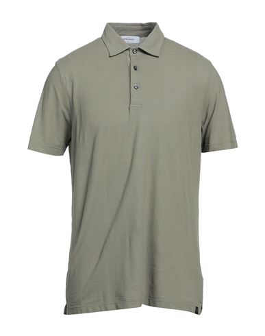 Gran Sasso Man Polo Shirt Sage Green Size 42 Cotton