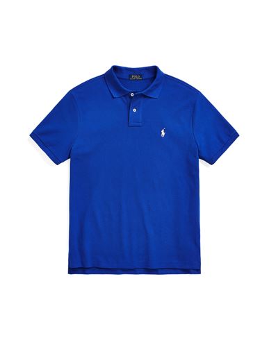 Shop Polo Ralph Lauren Man Polo Shirt Bright Blue Size L Cotton