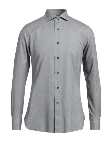 Boglioli Man Shirt Grey Size 15 ¾ Cotton