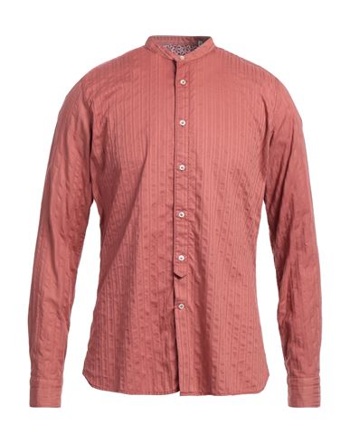 TINTORIA MATTEI 954 TINTORIA MATTEI 954 MAN SHIRT BRICK SIZE 17 COTTON