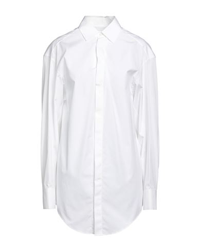 Alaïa Woman Shirt White Size 8 Cotton