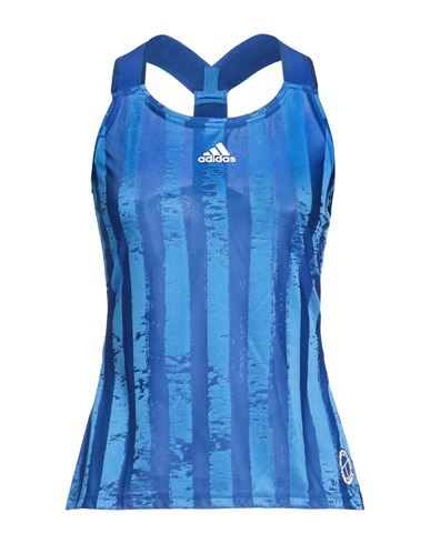 Shop Adidas Originals Adidas Woman Tank Top Blue Size S Polyester