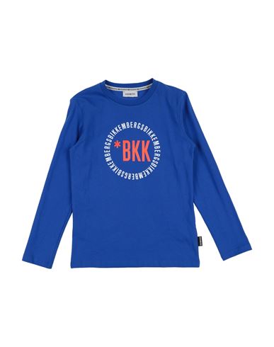 Shop Bikkembergs Toddler Boy T-shirt Blue Size 5 Cotton