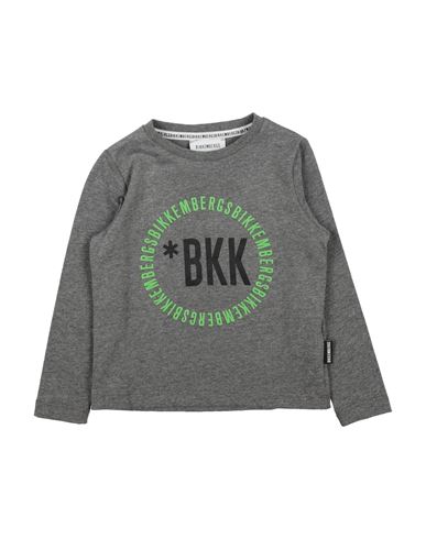 Shop Bikkembergs Toddler Boy T-shirt Grey Size 5 Cotton