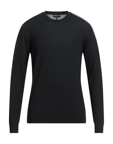 Giorgio Armani Man Sweater Black Size 44 Virgin Wool, Cashmere, Viscose, Polyamide