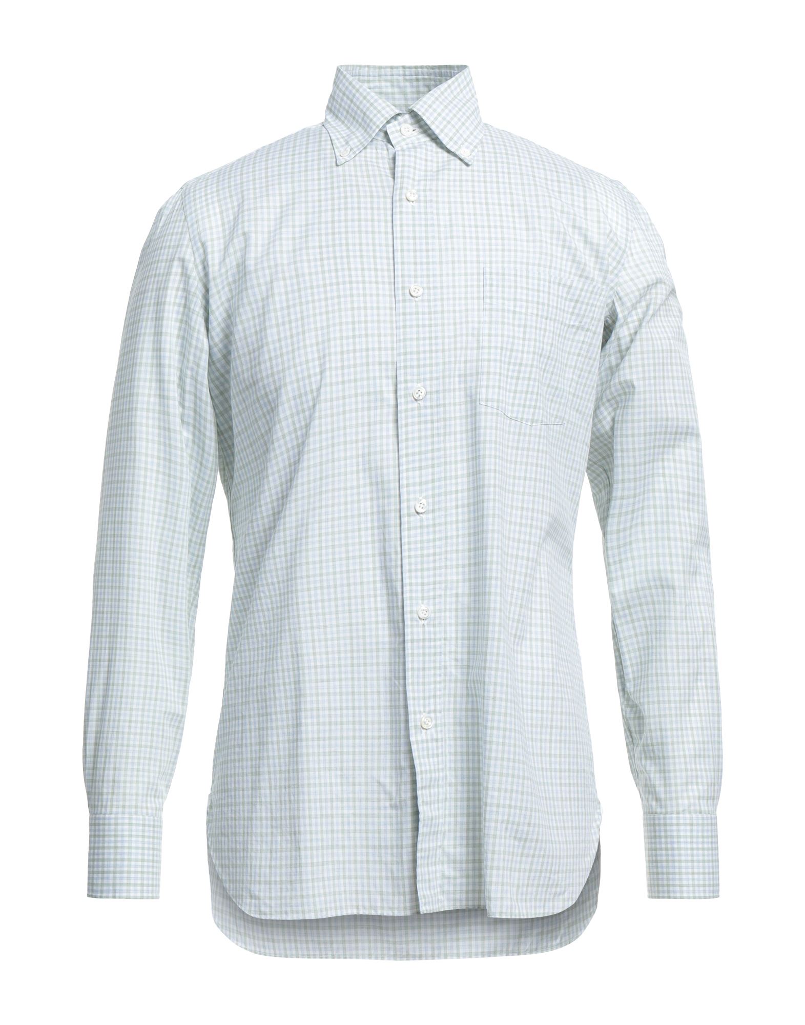 Luigi Borrelli Napoli Shirts In Light Green