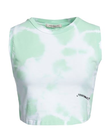 Hinnominate Woman T-shirt Light Green Size Xs Cotton, Elastane