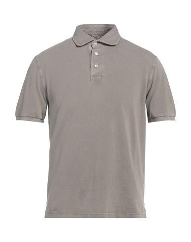 Man Polo shirt Dove grey Size 38 Cotton