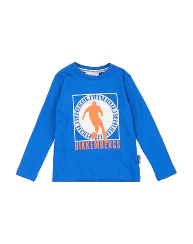 Bikkembergs Kids'  Toddler Boy T-shirt Bright Blue Size 5 Cotton