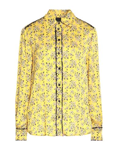 Pinko Woman Shirt Yellow Size 10 Polyester