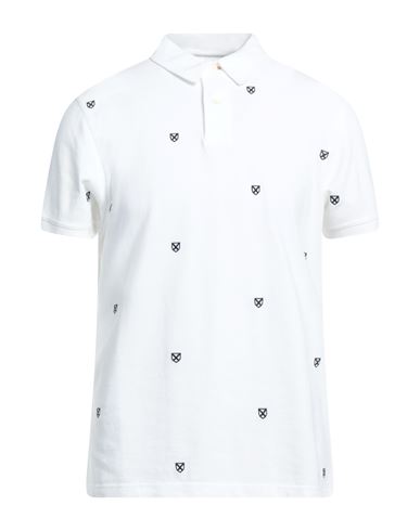 Barbour Man Polo Shirt White Size S Cotton