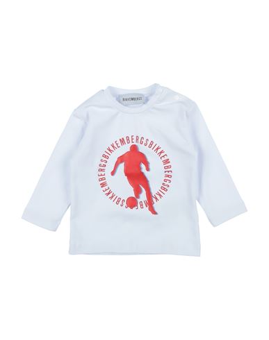 Bikkembergs Babies'  Newborn Boy T-shirt White Size 0 Cotton, Elastane