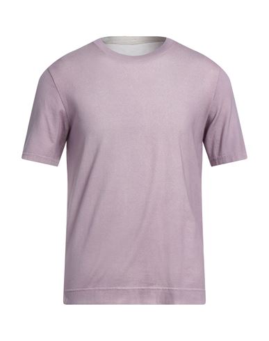 Fedeli Man T-shirt Pastel Pink Size 38 Cotton