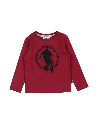 Bikkembergs Babies'  Toddler Boy T-shirt Burgundy Size 5 Cotton In Red