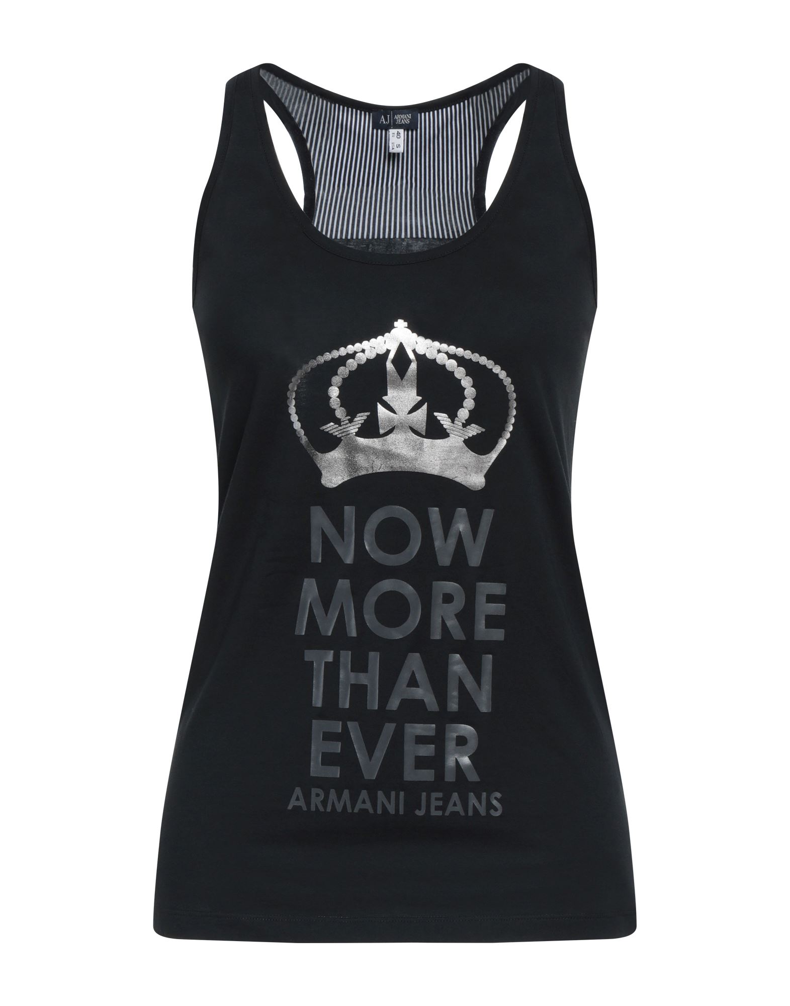 Armani Jeans Tank Tops In Black