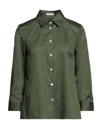 Camicettasnob Woman Shirt Military Green Size 4 Cotton