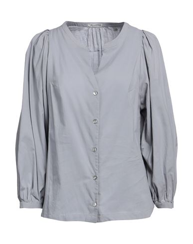 Camicettasnob Woman Shirt Grey Size 4 Cotton