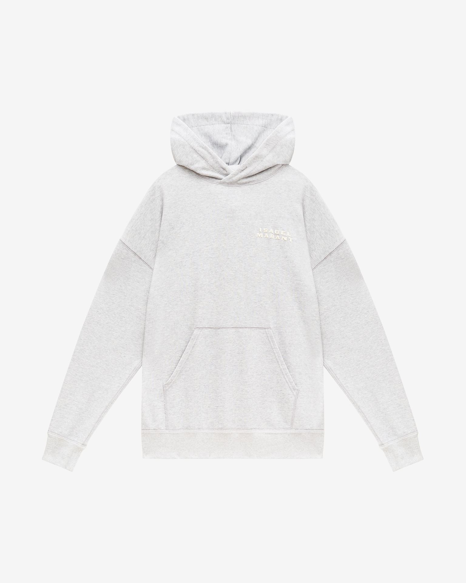 Shop Isabel Marant Scott Logo Hoodie Sweatshirt In Grey