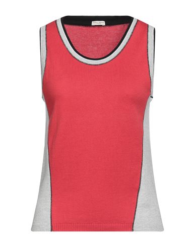 Paolo Pecora Woman Top Red Size S Cotton