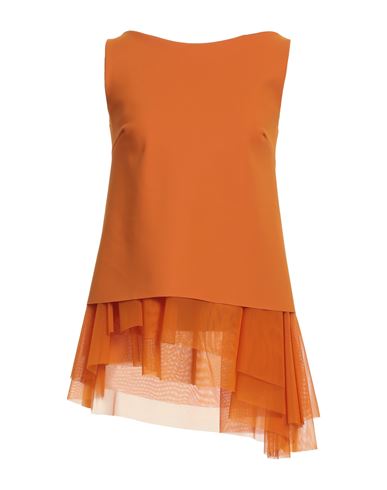 Chiara Boni La Petite Robe Woman Top Orange Size 2 Polyamide, Elastane