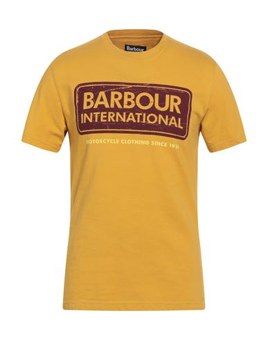 Barbour Man T-shirt Ocher Size M Cotton In Yellow