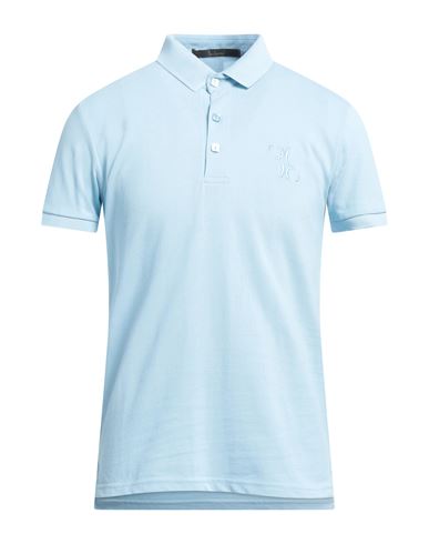 Billionaire Man Polo Shirt Azure Size S Cotton In Blue