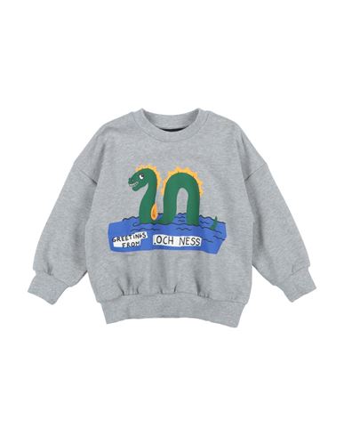 Mini Rodini Printed Cotton Jersey Sweater In Grey