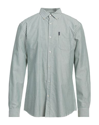 Barbour Man Shirt Sage Green Size L Cotton