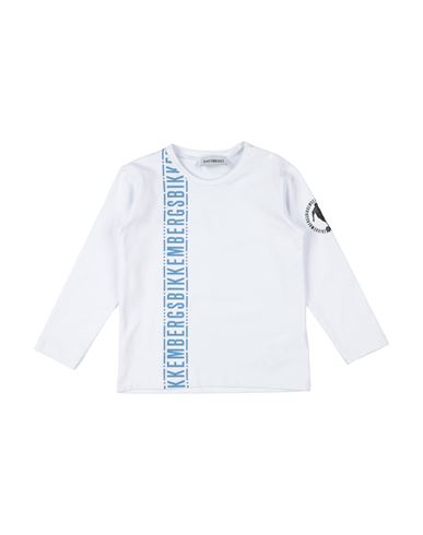 Bikkembergs Newborn Boy T-shirt White Size 0 Cotton, Elastane In White