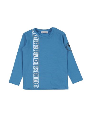 Bikkembergs Babies'  Toddler Boy T-shirt Azure Size 3 Cotton, Elastane In Blue