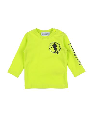 Bikkembergs Babies'  Toddler Boy T-shirt Acid Green Size 3 Cotton, Elastane