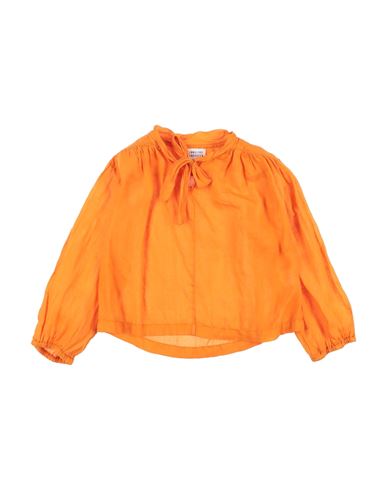 Longlive Thequeen Babies'  Toddler Girl Blouse Orange Size 6 Ramie