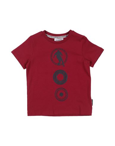 Bikkembergs Babies'  Toddler Boy T-shirt Burgundy Size 4 Cotton In Red