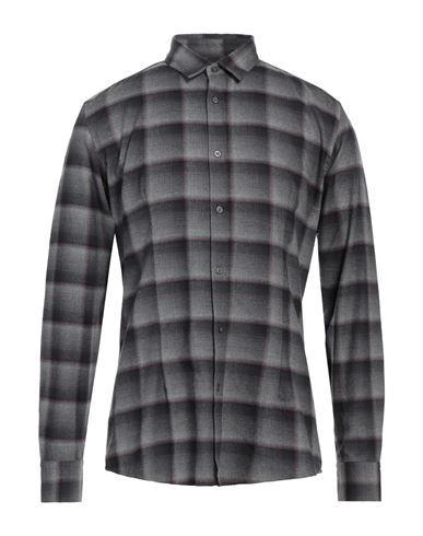 Grey Daniele Alessandrini Man Shirt Lead Size 16 Cotton