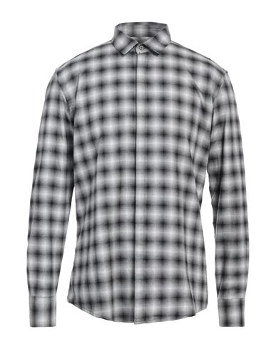 Grey Daniele Alessandrini Man Shirt Grey Size 16 Cotton