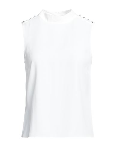 Patrizia Pepe Woman Top Ivory Size 4 Viscose, Silk In White