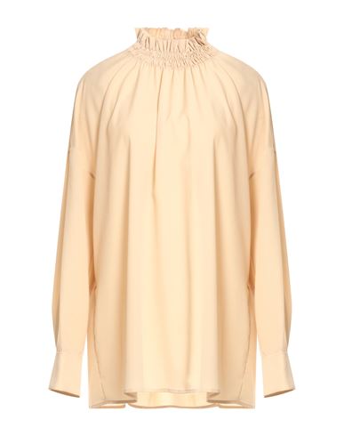 Alpha Studio Woman Blouse Sand Size 4 Polyester In Beige