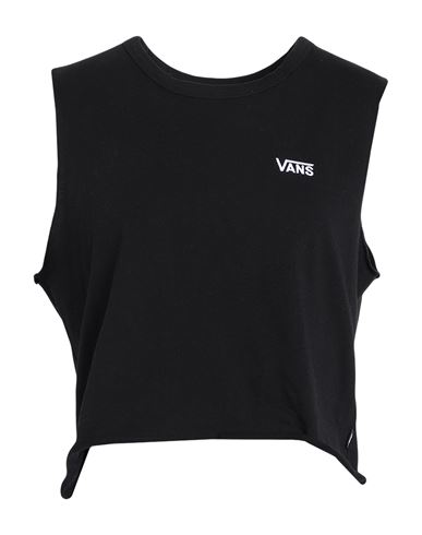 Vans Wm Junior V Muscle Crop Woman Top Black Size L Cotton